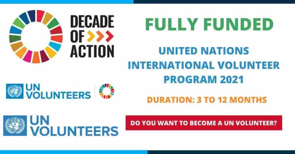 UN Volunteers Program 2021 | Fully Funded | United Nations Volunteer
