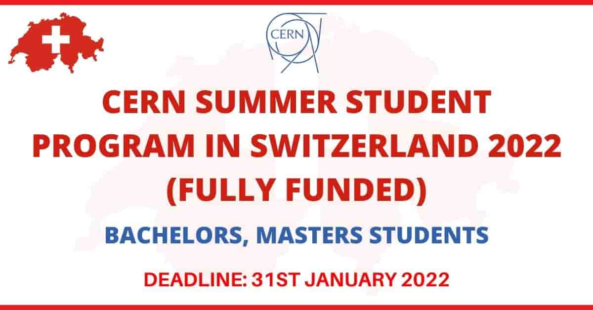 CERN Summer Student Program 2022