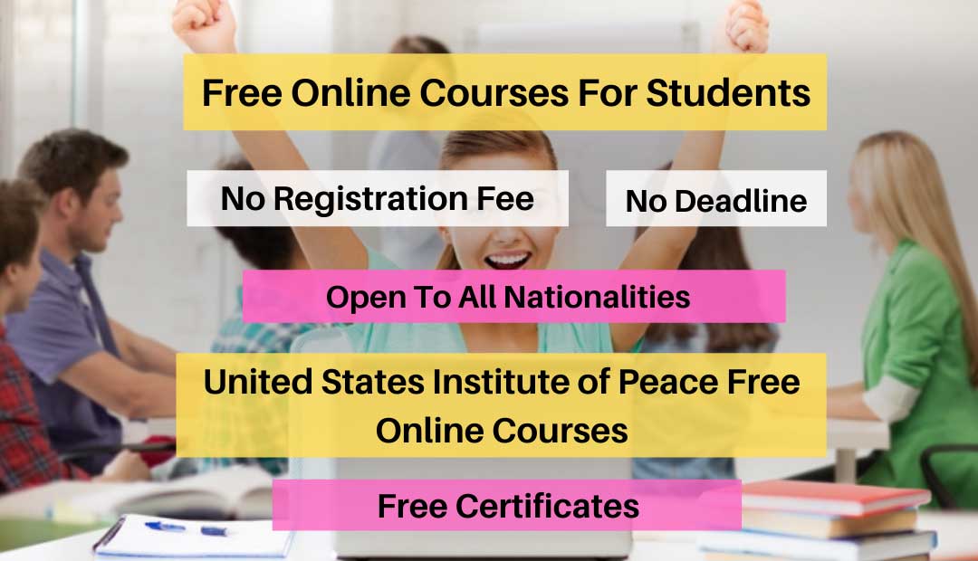 USIP Free Online Courses with Free Certificates 2021-22 | Self-Paced Micro-Courses